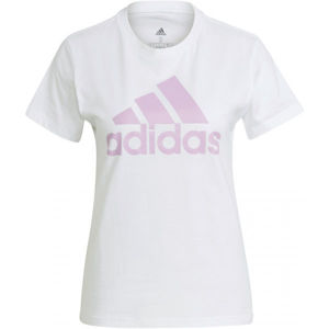 adidas BL TEE Dámské tričko, Bílá,Fialová, velikost