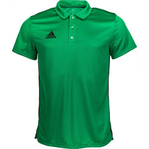 adidas CORE18 POLO Polo triko, zelená, velikost S