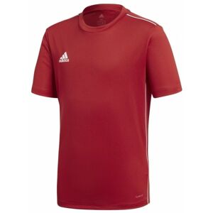 adidas CORE18 JSY Y Juniorský fotbalový dres, červená, velikost 128