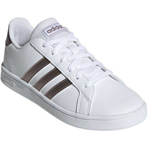 adidas GRAND COURT K Dětská volnočasová obuv, bílá, velikost 40