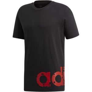 adidas M CORE GRAPHIC LINEAR TEE 2 černá XL - Pánské tričko