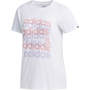 adidas BIG GFX TEE Dámské tričko, Bílá,Modrá,Růžová, velikost