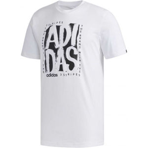 adidas STMP TEE bílá 2XL - Pánské tričko
