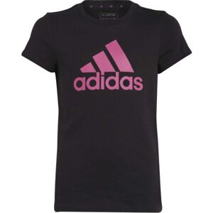 adidas ESS BL T Dívčí tričko, černá, velikost 128