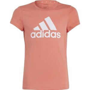 adidas ESS BL T Dívčí tričko, oranžová, velikost 152