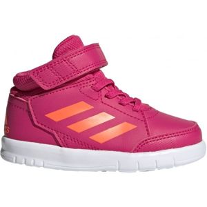 adidas ALTASPORT MID I Dětská volnočasová obuv, Růžová,Oranžová,Bílá, velikost 25