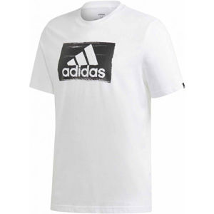 adidas BRSHSTRK T Pánské triko, Bílá,Černá, velikost