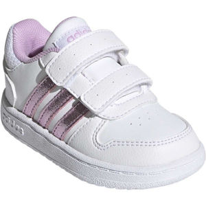 adidas HOOPS 2.0 CMF I Dětské volnočasové tenisky, Bílá,Růžová, velikost 20
