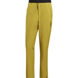 adidas LITEFLEX PANTS Pánské outdoorové kalhoty, žlutá, velikost M