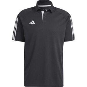 adidas TIRO23 C CO PO Pánská polo košile, černá, velikost M