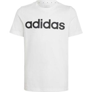 adidas LIN TEE Chlapecké tričko, bílá, velikost 128