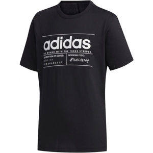 adidas YB BB T černá 140 - Chlapecké tričko