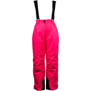 ALPINE PRO FUDO 2 růžová 152-158 - Dětské lyžařské kalhoty