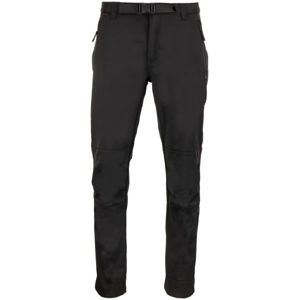 ALPINE PRO GUNNR Pánské softshellové kalhoty, černá, velikost 50