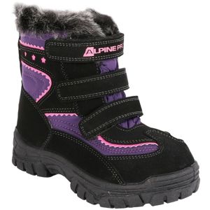 ALPINE PRO TIMBER fialová 31 - Dětská zimní obuv