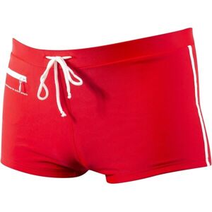 Axis PLAVKY NOHAVIČKOVÉ RETRO Pánské nohavičkové plavky, Červená,Bílá, velikost