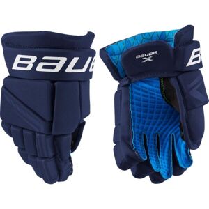 Bauer X GLOVE SR Hokejové rukavice, tmavě modrá, velikost 14