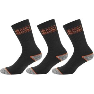 BLACK & DECKER SOCKS 3P Pracovní ponožky, černá, velikost