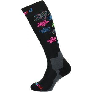Blizzard VIVA FLOWERS SKI SOCKS černá 39 - 42 - Dětské lyžařské ponožky