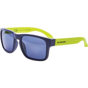 Blizzard PCC125331 Polykarbonátové sluneční brýle, Reflexní neon,Tmavě modrá, velikost os