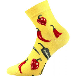 Boma PATTE 039 Vysoké ponožky, Žlutá,Červená,Tmavě zelená, velikost 43-46