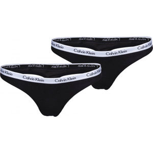 Calvin Klein 3PK THONG černá M - Dámské kalhotky
