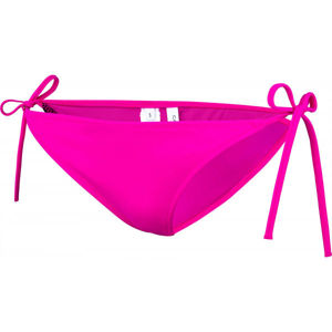 Calvin Klein CHEEKY STRING SIDE TIE růžová XL - Dámský spodní díl plavek