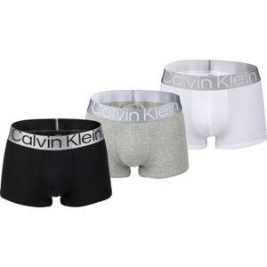 Calvin Klein CKR STEEL COTTON-TRUNK 3PK Pánské boxerky, černá, velikost S