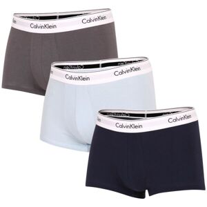 Calvin Klein MODERN CTN STRETCH-TRUNK 3PK Pánské boxerky, tmavě modrá, veľkosť L