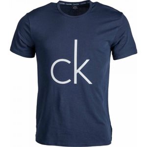 Calvin Klein S/S CREW NECK tmavě modrá L - Pánské tričko