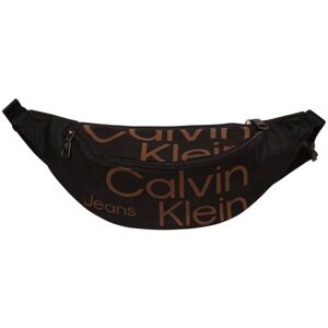 Calvin Klein SPORT ESSENTIALS WAISTBAG38 AOP Unisexová ledvinka, černá, velikost UNI