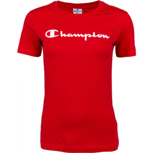 Champion CREWNECK T-SHIRT červená XS - Dámské tričko