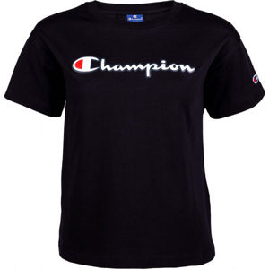 Champion CREWNECK T-SHIRT černá L - Dámské tričko