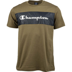 Champion SHORT SLEEVE TOP Pánské tričko, khaki, velikost M