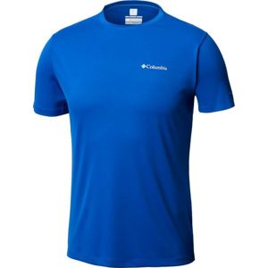 Columbia ZERO RULES SS SHRT M Pánské sportovní tričko, modrá, velikost S