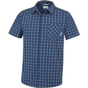 Columbia TRIPLE CANYON SHORT SLEEVE SHIRT modrá L - Pánská outdoorová košile