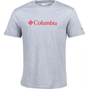 Columbia BASIC LOGO SHORT SLEEVE šedá S - Pánské triko
