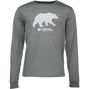 Columbia CSC™ SEASONAL LOGO LS Pánské tričko, tmavě šedá, veľkosť M