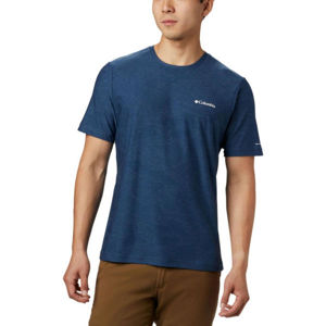 Columbia MAXTRAIL™ SS CAMO TEE Pánské triko, tmavě modrá, veľkosť S