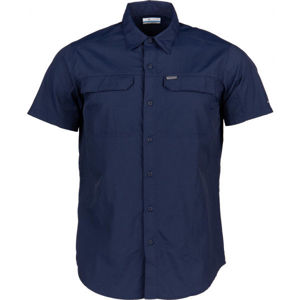 Columbia SILVER RIDGE 2.0 SHORT SLEEVE SHIRT tmavě modrá S - Pánská košile s krátkým rukávem