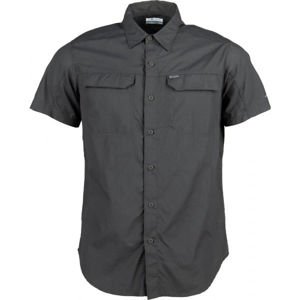 Columbia SILVER RIDGE 2.0 SHORT SLEEVE SHIRT tmavě šedá XL - Pánská košile s krátkým rukávem