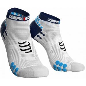 Compressport RACE V3.0 RUN LO Běžecké ponožky, bílá, velikost 45-47