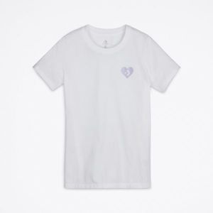 Converse LOVE THE PROGRESS bílá XS - Dámské tričko