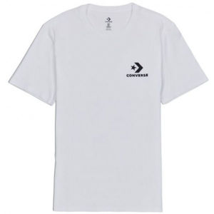 Converse LEFT CHEST STAR CHEVRON TEE Pánské tričko, Bílá,Černá, velikost