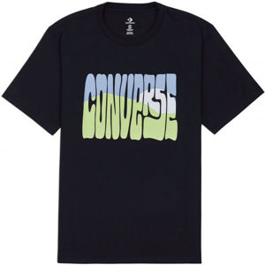 Converse RISING SUN GRAPHIC TEE Pánské tričko, Černá,Mix, velikost