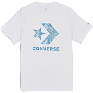 Converse STAR CHEVRON SNEAKER TEE bílá M - Pánské triko