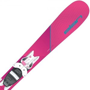 Elan LIL STYLE QS + EL 7.5 Dívčí sjezdové lyže, růžová, velikost 130