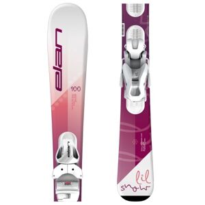 Elan LIL SNOW W JRS + EL 4.5 GW Dívčí sjezdové lyže, růžová, velikost 100