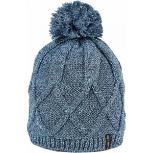 Finmark WINTER HUT Zimní pletená čepice, modrá, velikost UNI