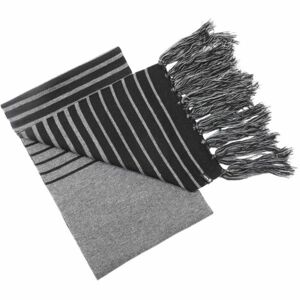 Finmark WINTER SCARF Zimní pletená šála, šedá, velikost UNI